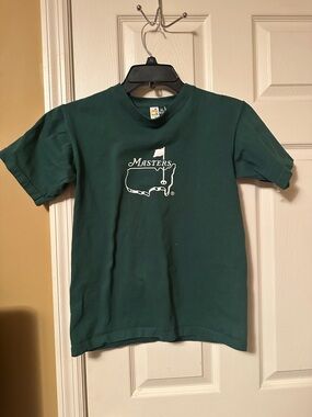 Masters Dark Green Kids Short Sleeve Logo Tee